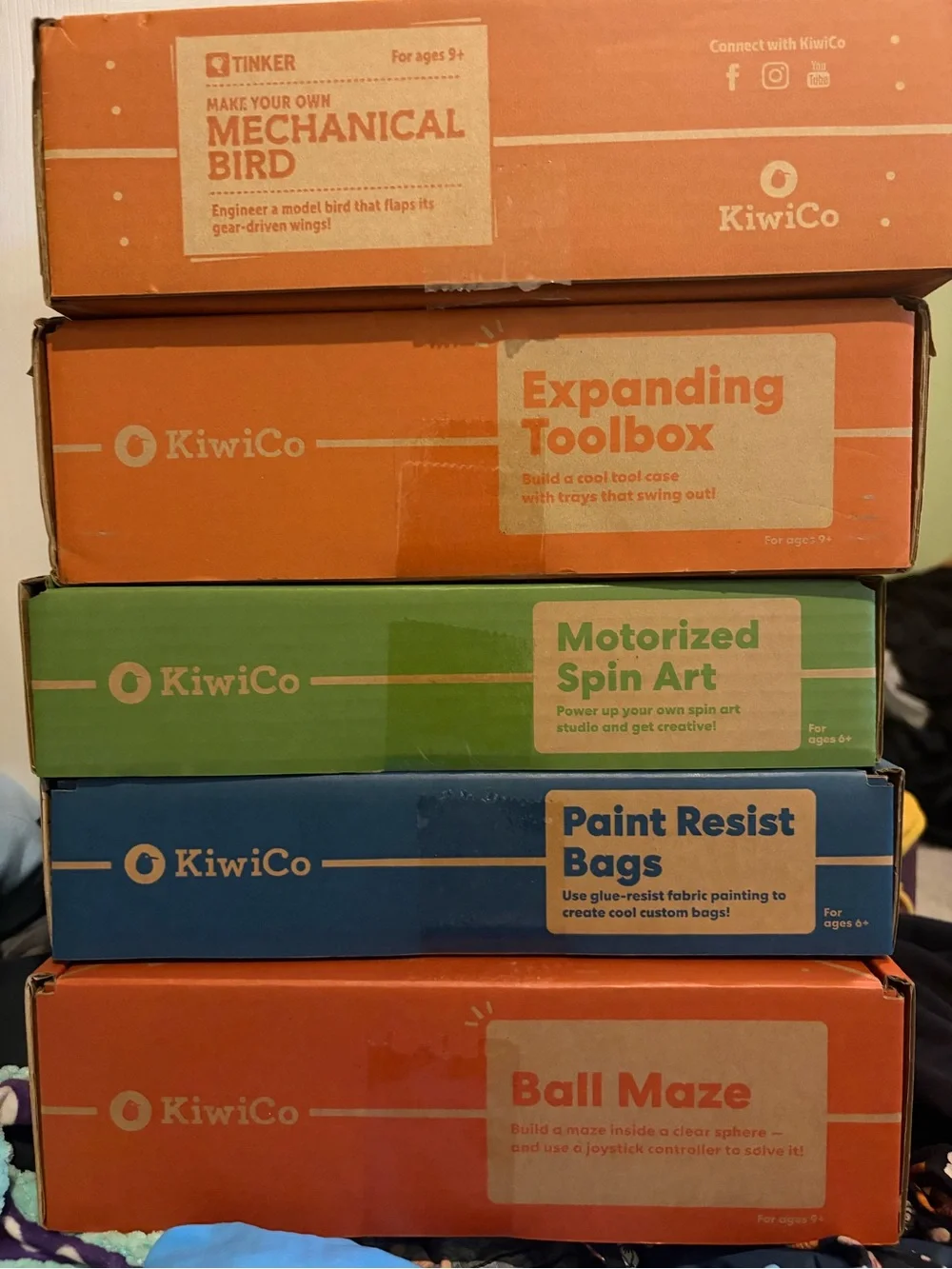 KiwiCo Lot of 5 STEM Activity Kits | Tinker + Kiwi Crates | NEW